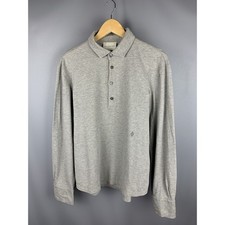 Polo Ballantyne grigia in cotone manica lunga