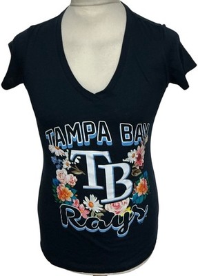 Gill 4 Her Women's Tampa Bay Rays Navy T-Shirt Size Medium