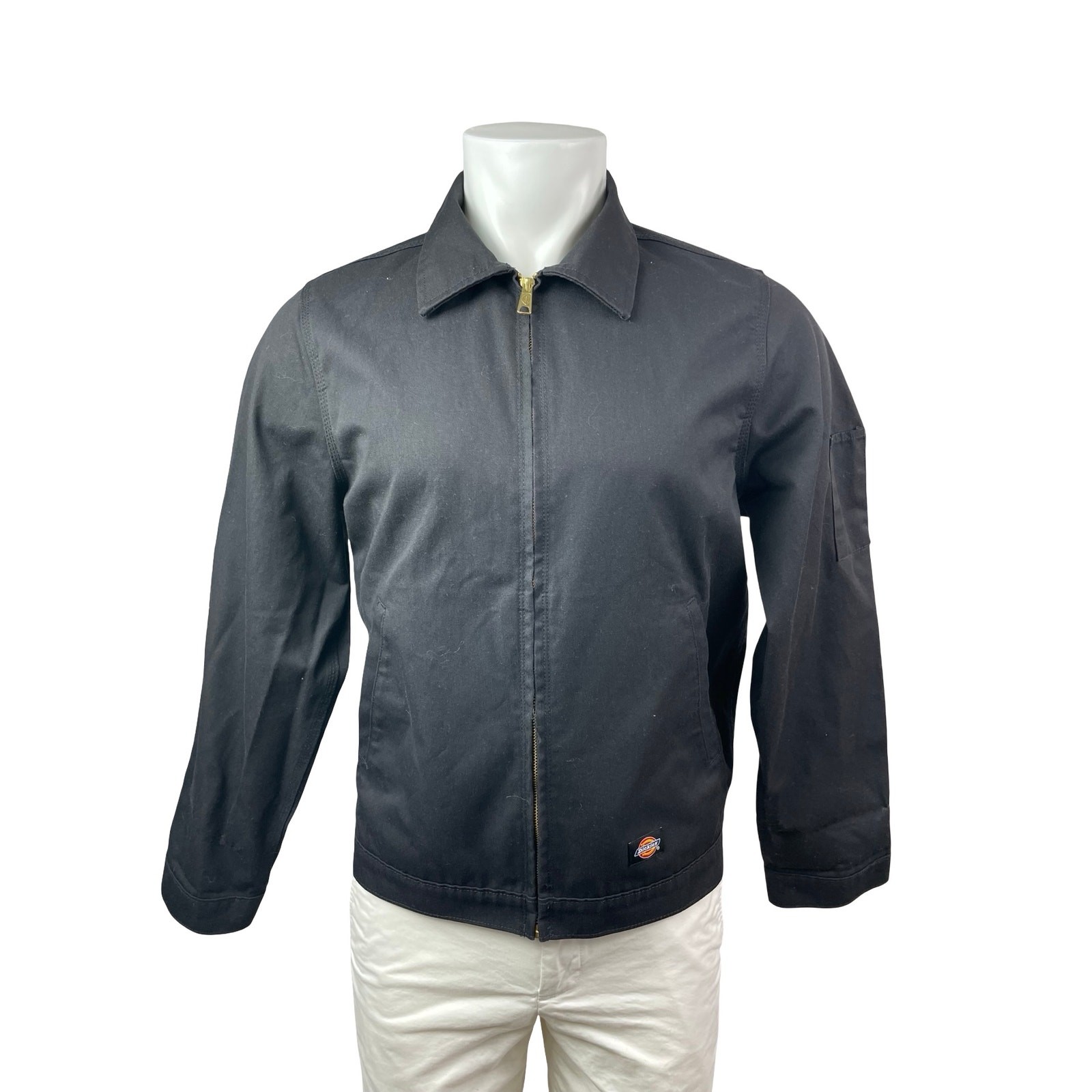 Dickies Unlined Eisenhower Men's Black Utility Collared Full