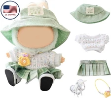17cm Doll Clothes Set & Outfit Set for LUFUFU Premium Green Fashion Dresses Set