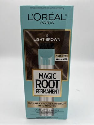 L'Oreal Paris Magic Root Rescue, Permanent Hair Color, 6 Light Brown