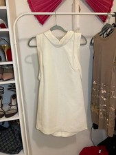 stella mccartney white snake design mini dress
