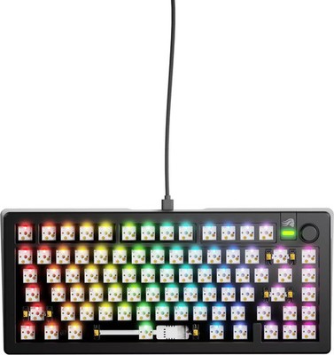 Glorious - GMMK 3 75% Barebones Wired Mechanical Gaming Keyboard with Modular...