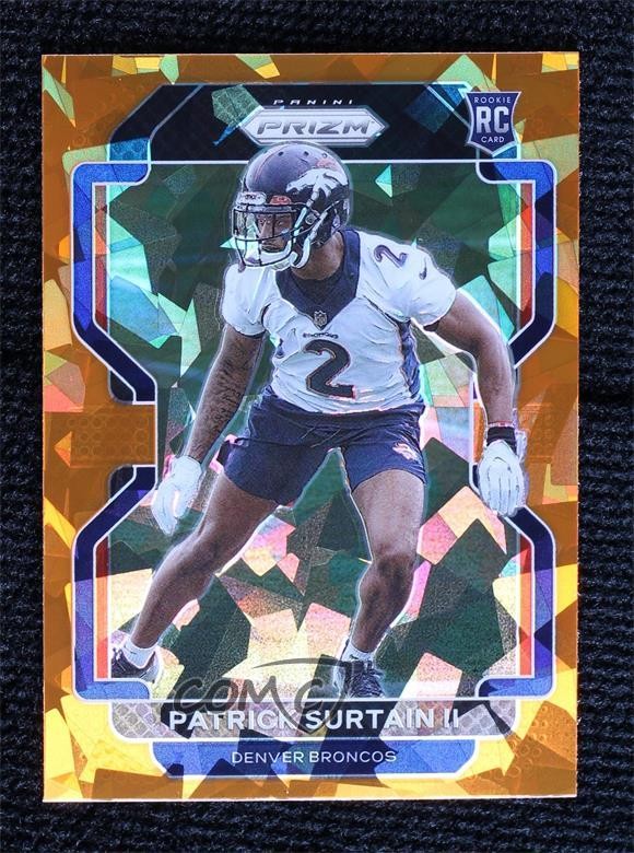 2021 Panini Prizm Rookie Orange Ice Prizm Patrick Surtain II #374 0w4w
