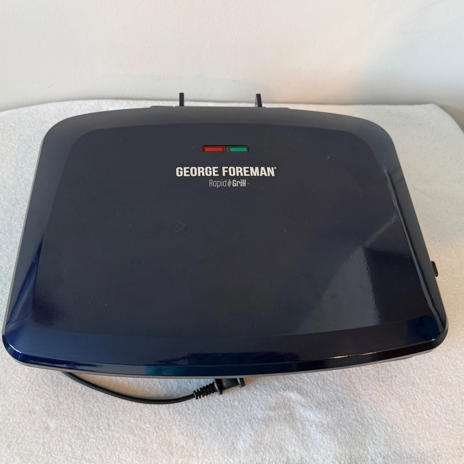 George Foreman Rapid Grill Electric Indoor Panini Press Nonstick Black