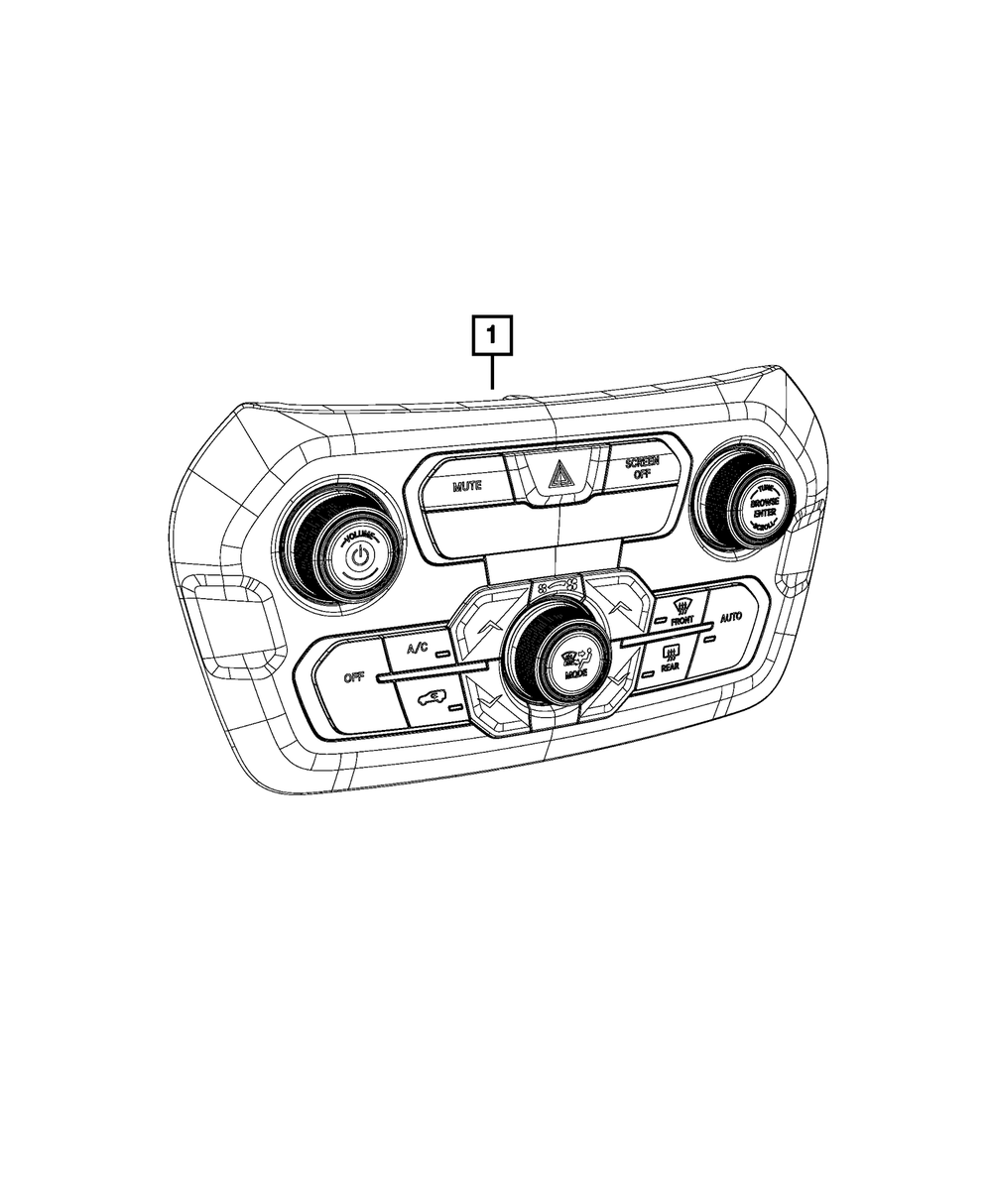 Genuine Mopar A/C And Heater Control 6VN73LXHAA