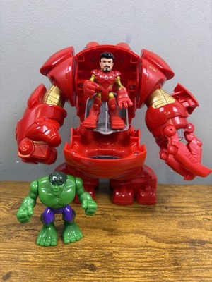 Imaginext Marvel Super Heros Stark Tech Armor Hulkbuster Ironman Hulk 3  