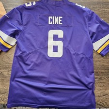 Vintage Lewis Cine Stitched Minnesota Vikings NFL Football Jersey Nike XL