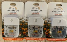 Lot of 3 Wizard On-the-Go Odor Eliminator ~ Citrus Rush 1fl oz
