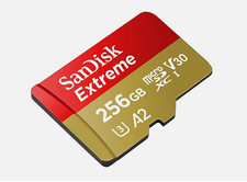 SanDisk Extreme 256GB microSDXC Card UHS-I U3 V30 190MBs SDSQXAV-256G-GN6MN