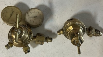 Victor SR250C SR-260A Cutting Torch Regulators Gas Gauges Set Oxygen Acetylene