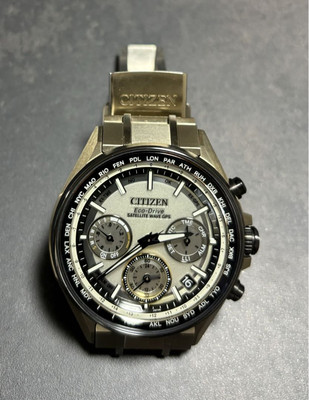 Citizen Chronograph Eco-Drive Cc4004-66P Analog Solar Men Atessa