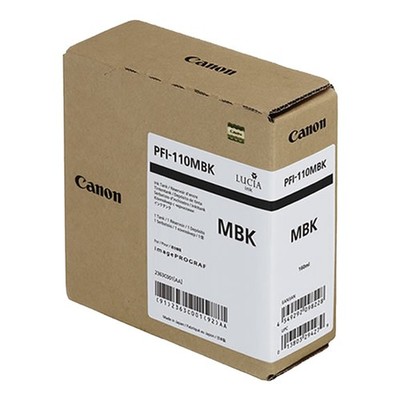 Canon PFI-110MBK Tintenpatrone Mattschwarz 160ml (2363C001AA)