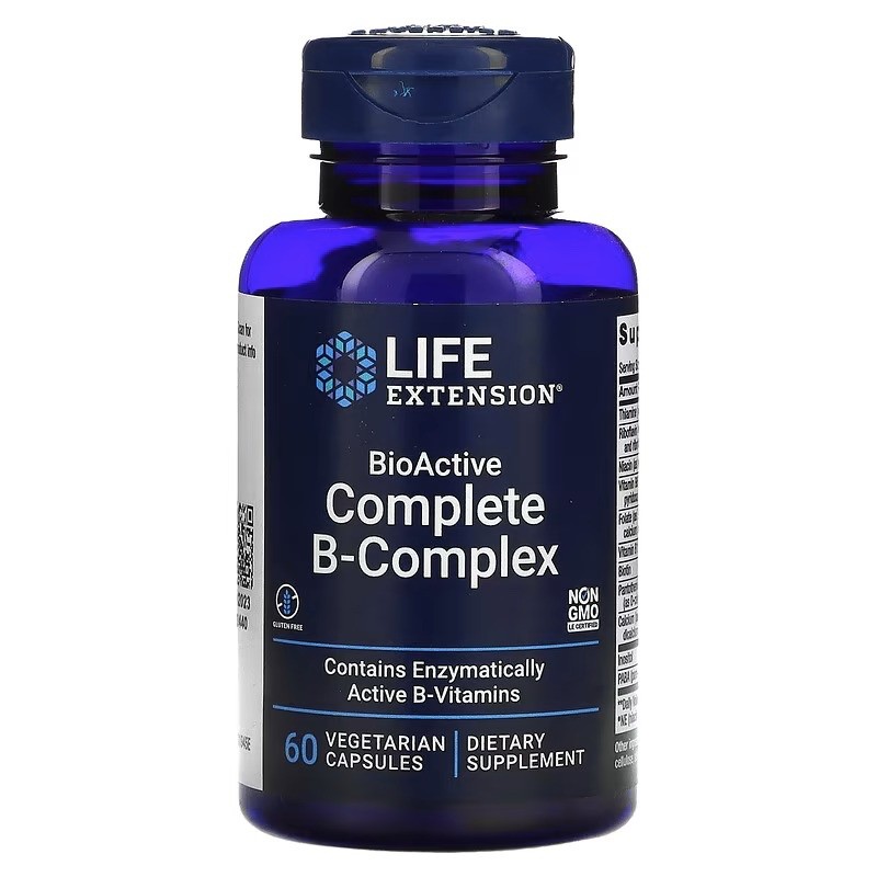 Vitamines B BioActive Complexe complet Life Extension contre la baisse d'énergie