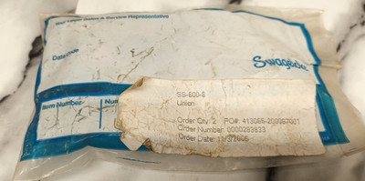 2 - Swagelok Stainless Steel Union Fitting - SS-600-6