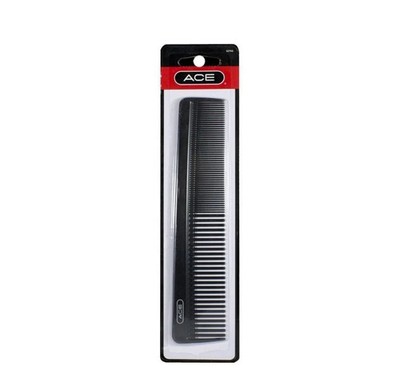 Ace 7.5 Inch Black Hair Comb - 1 Count - FREE SHIPPING!