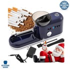 Electric Tobacco Cigarette Rolling Machine with Adjustable Gears & Thick Tube