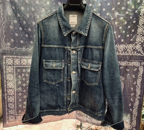 VISVIM 19 101 Denim JACKET DMGD- 1001