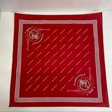 Nashville Pocket Square Bandana 2022 Red and White Unisex