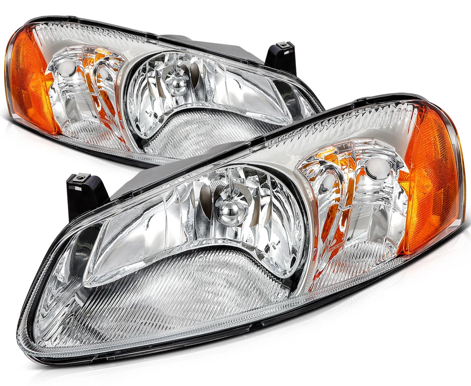 PAIR/2PCS Headlights For Dodge Stratus 2001-2006 & Chrysler Sebring 2001-2003 - Image 3 of 4