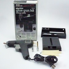 Vintage Sears Craftsman Electric Glue Gun Kit 980543 w/ Shop Caddy In Box