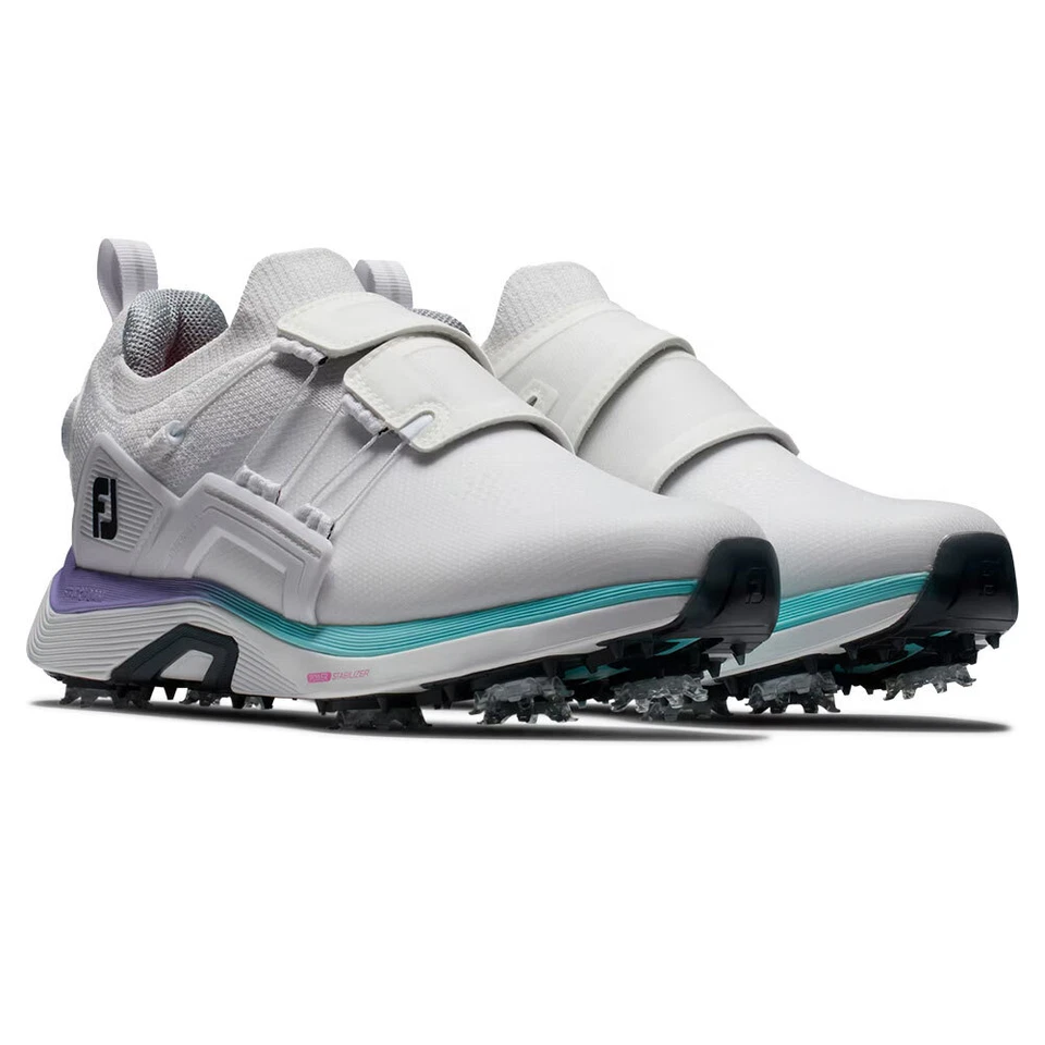 Zapatos de golf FootJoy HyperFlex Boa 98170 para mujer - blancos/púrpura Foto 4 de 4