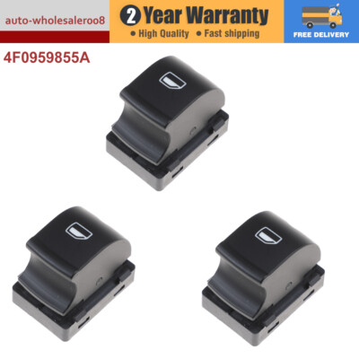3X Single Electric Window Switch Control 4F0959855A For Audi A3 A6 Q7 RS6