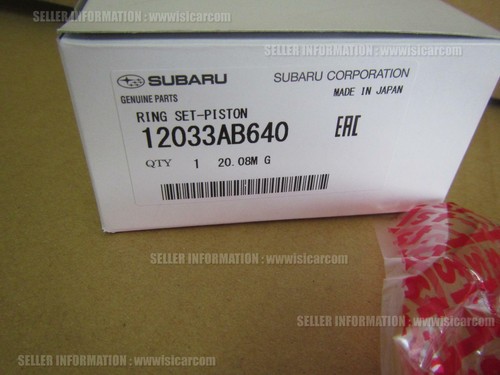 SUBARU IMPREZA WRX STI W GRB ONE CAR SET RING SET PISTON STD SIZE 12033AB640 - Picture 2 of 24