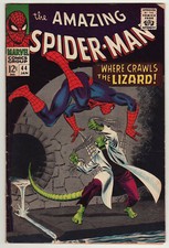 1967 AMAZING SPIDER-MAN #44 FN : SECOND APPEARANCE OF THE LIZARD