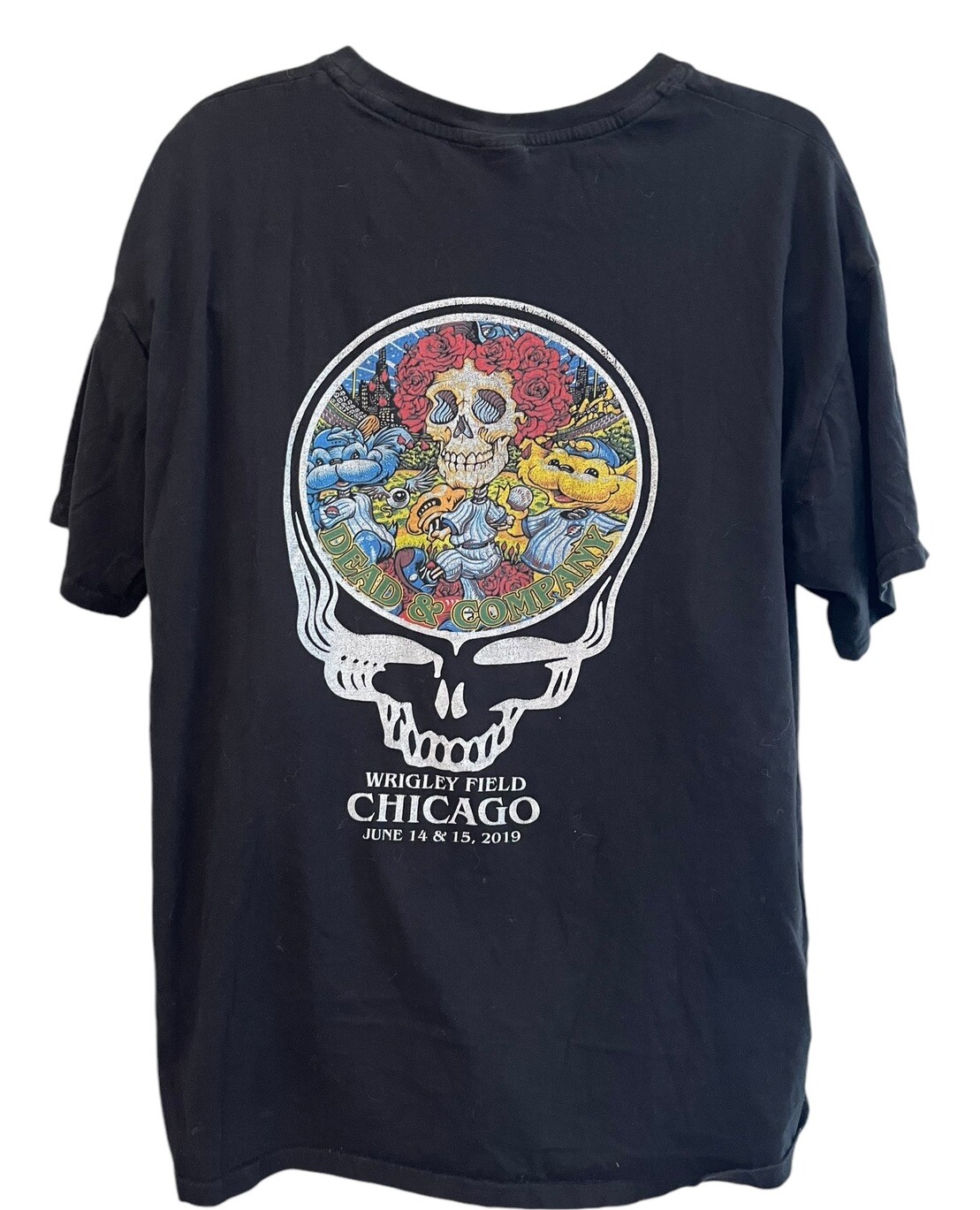 Mens 2XL Grateful Dead Wrigley Field Chicago T Shirt June 2019 Concert Tee