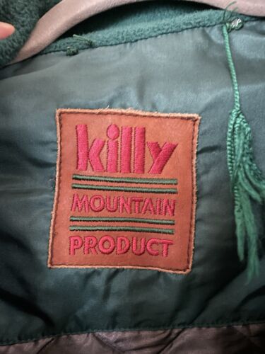 Vintage Killy Fleece Mountain Jacket Green Size XL Outdoors Walking Trekking - Picture 11 of 16