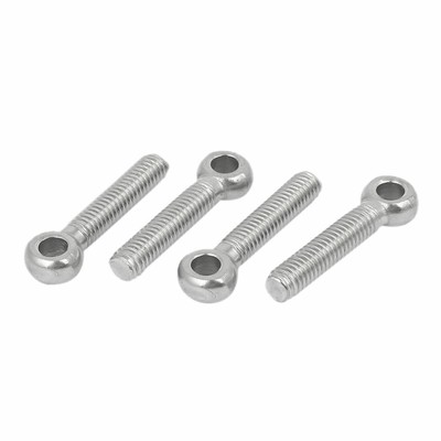 uxcell M6 x 30mm 304 Stainless Steel Machine Shoulder Lift Eye Bolt Rigging 10pcs Silver Tone uxcell M6 x 30mm 304 Stainless Steel Machine Shoulder Lift Eye Bolt Rigging 10pcs Silver Tone