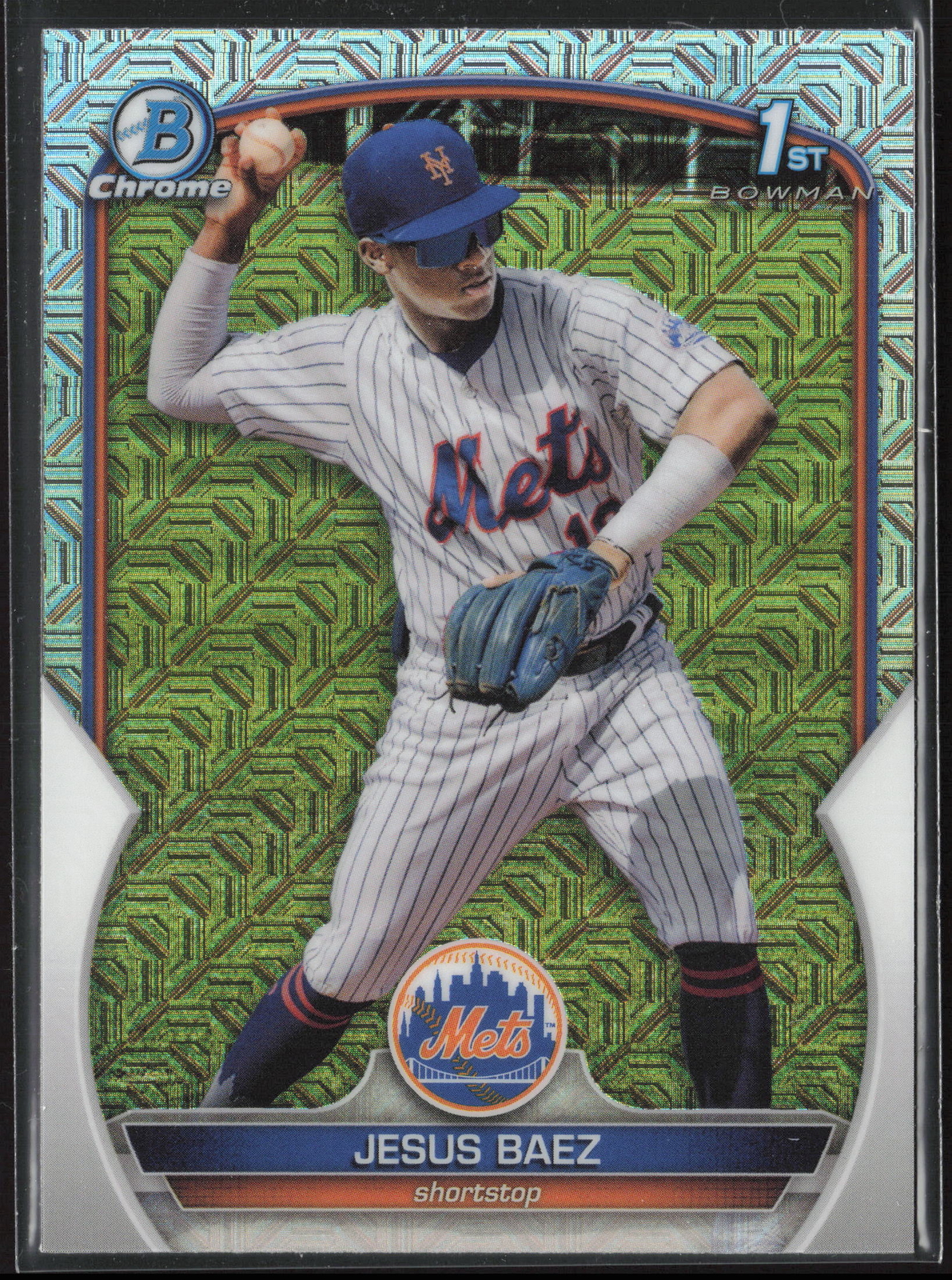 2023 Bowman Jesus Baez BCP-12 1st Mojo Refractor | New York Mets