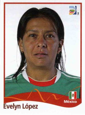 Panini Sticker Women's World Cup 2011 No. 150 Evelyn Lopez MEX Mexico NEW PRODUCT