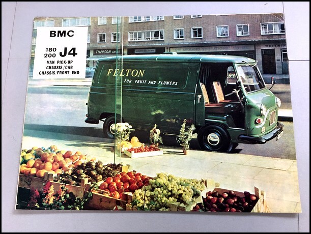1969 BMC 180 200 J4 Van and Pickup Truck 12page Vintage Sales