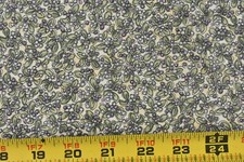 By 1/2 Yd, Lavender Green on Lt-Yelllow Quilt Cotton, Benartex/Halvorsen,P6963