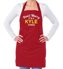 Don't Worry It's a KYLE Thing! Unisex Adult Apron Surname Custom Name Family