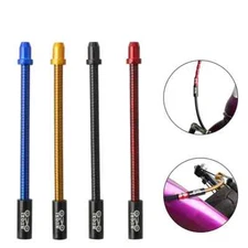 2pcs Bicycle Brake Noodle Aluminum Alloy V-brake Guide Pipe Cable Guide Flexible