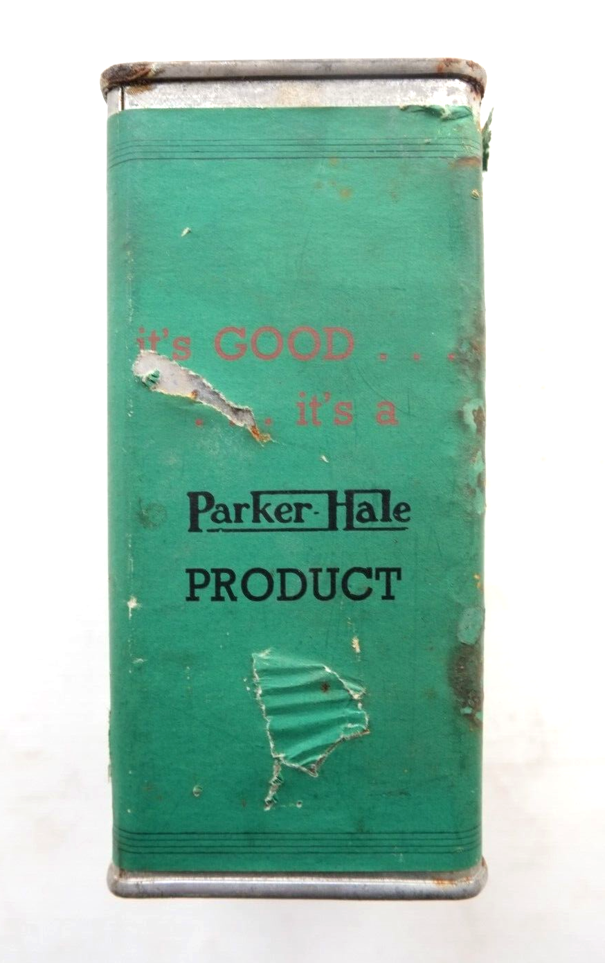 VINTAGE PARKER HALE YOUNG'S 303 TIN empty gun case oil bottle can