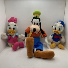 Disney plush characters Goofy, daisy Duck and Donald Duck