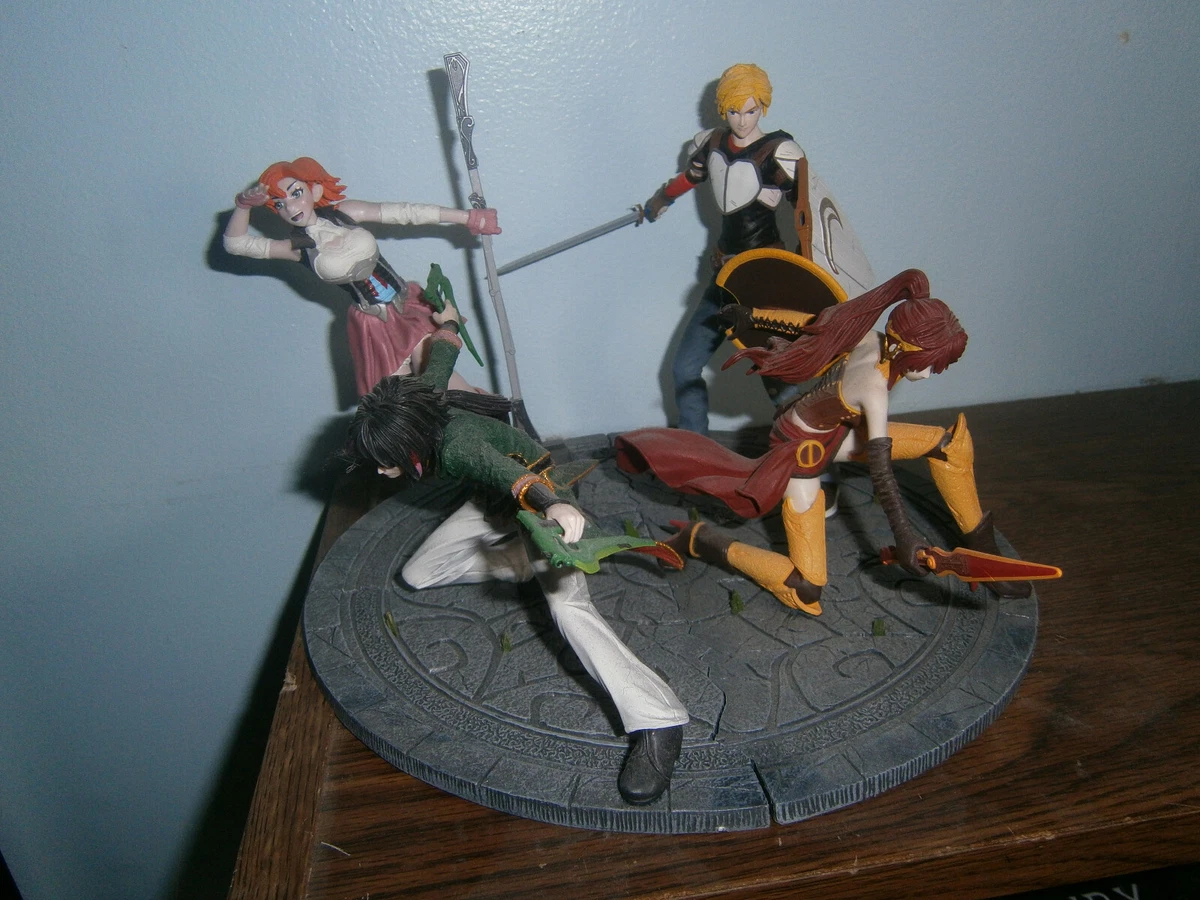 RWBY McFarlane figures- Complete Team JNPR set! Jaune, Nora, Pyrrha, Ren