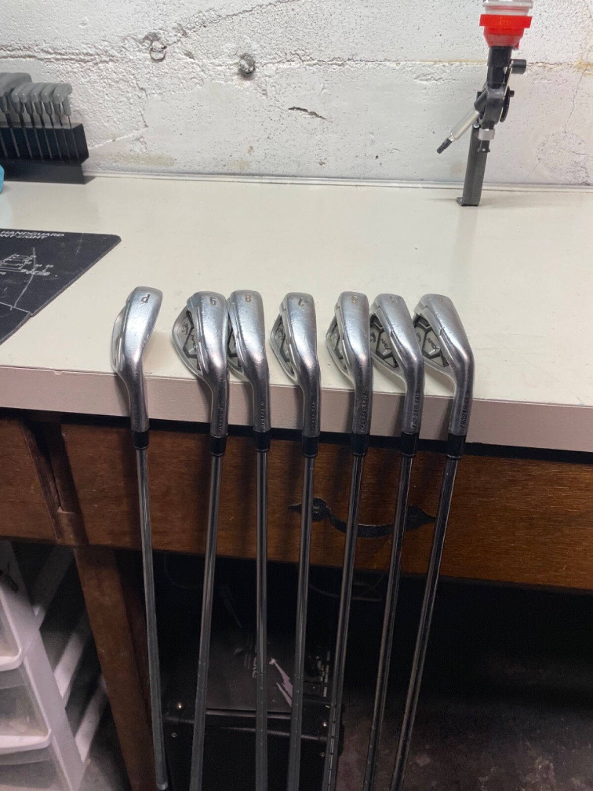 Callaway Apex CF16 Forged Iron set 4-pw stiff true temper shafts golf pride grip