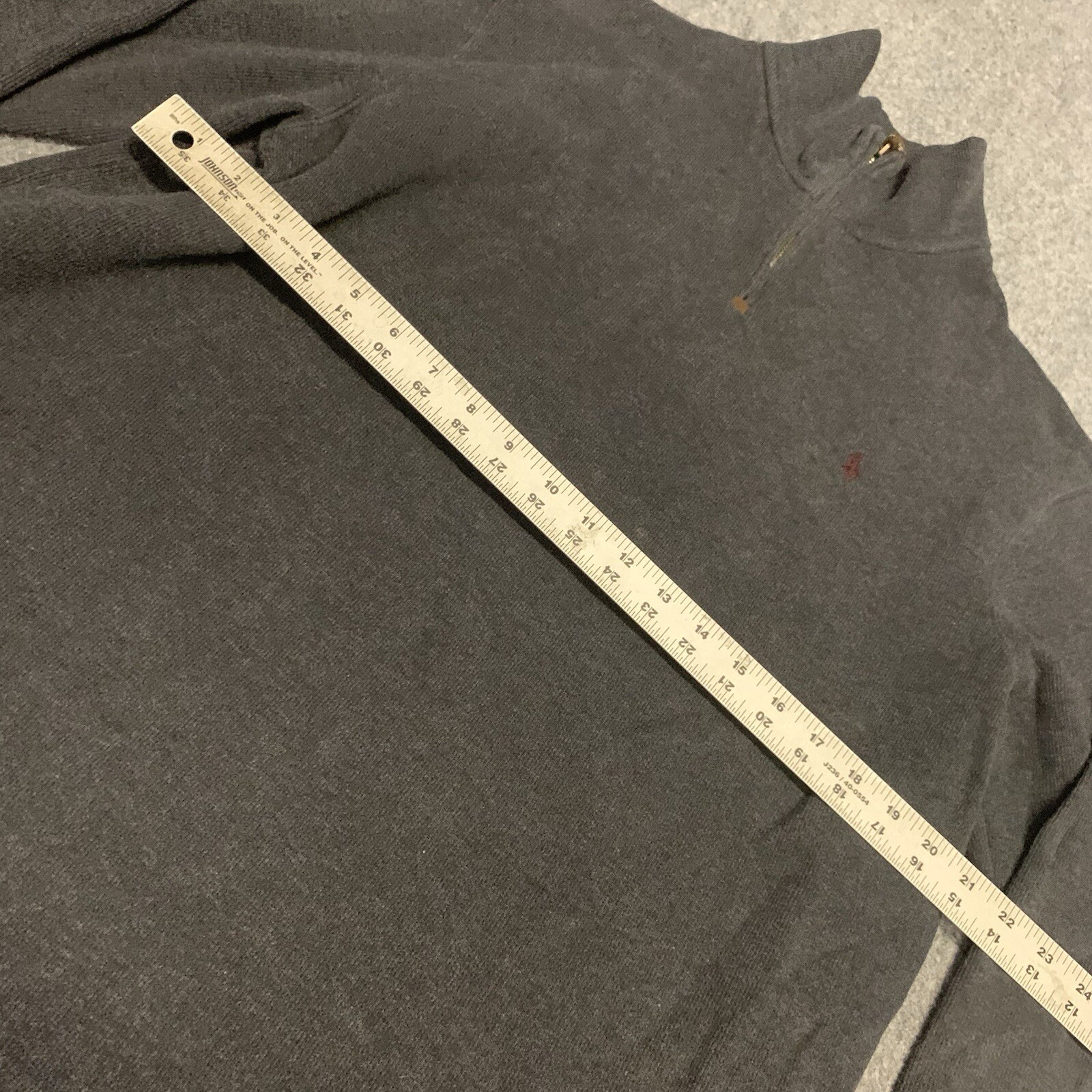 Polo Ralph Lauren Felpa Maglione Uomo Taglia Large 1 4 Zip Pullover Golf Pony