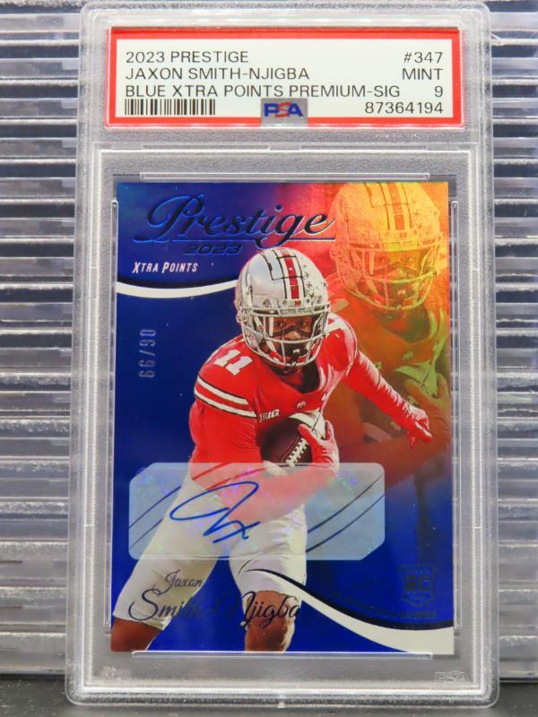 Jaxon Smith-Njigba Panini Prestige #347 Blue Xtra Points Premium-Signature