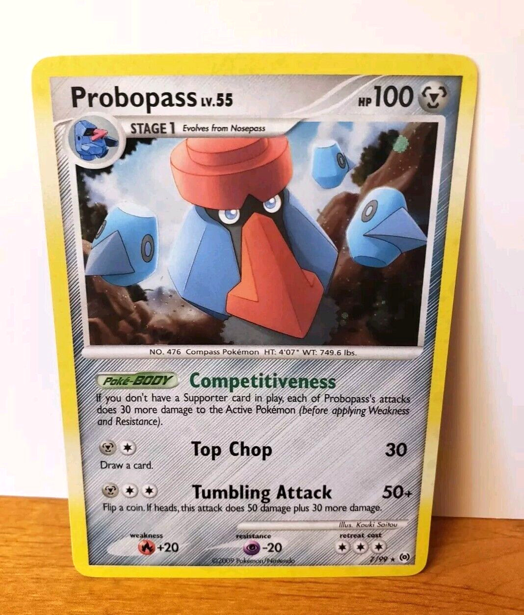 POKEMON PROBOPASS 7/99 HOLO RARE PLATINUM ARCEUS LP