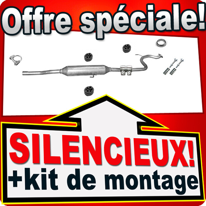 Silencieux intermédiaire échappement Toyota Yaris 1.3 VVT-i essence 2005-2011