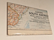National Geographic Map ~ South America 1955