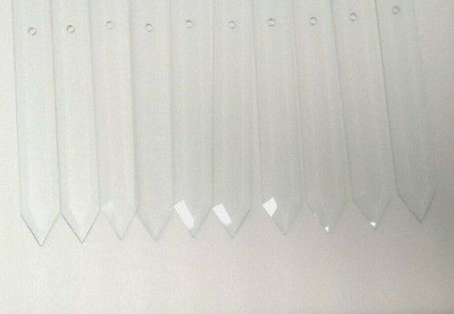 12 PCS Chandelier Glass Screw on Icing Parts Hanging Drops Pendant 9.5 inch long - Bild 4 von 7