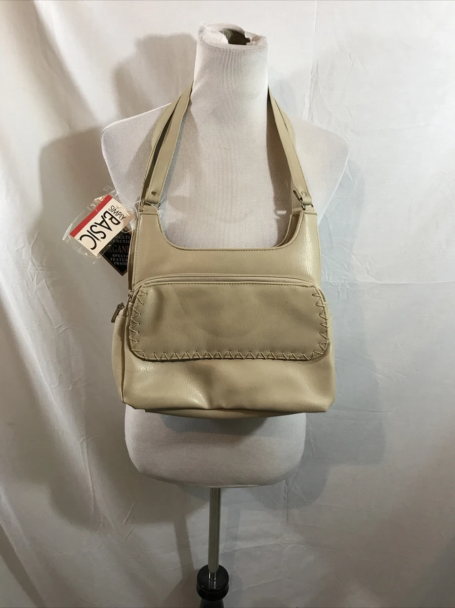 Simply Basic tan shoulder purse NWT 9