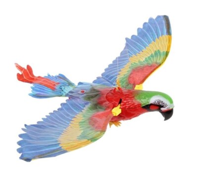 Cat Toys Simulation Electric Parrot Silent Hanging Line Flying Bird Toy Hovering